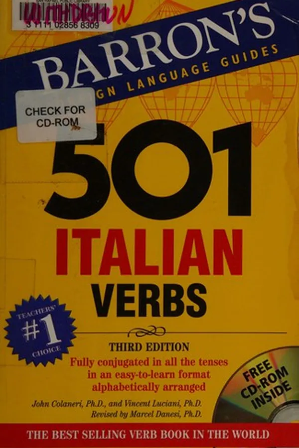 Capa de 501 Italian verbs