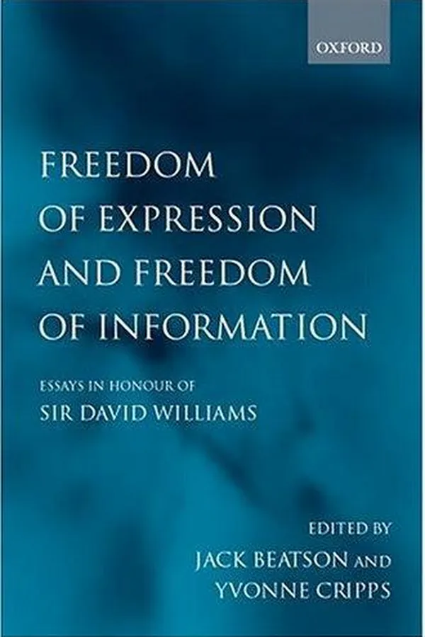 Capa de Freedom of expression and freedom of information