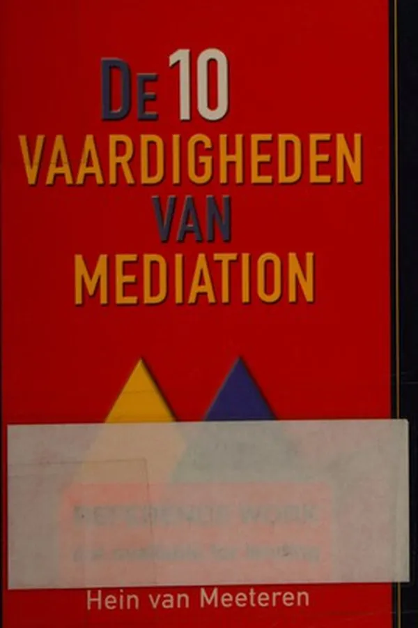 Capa de De 10 vaardigheden van mediation