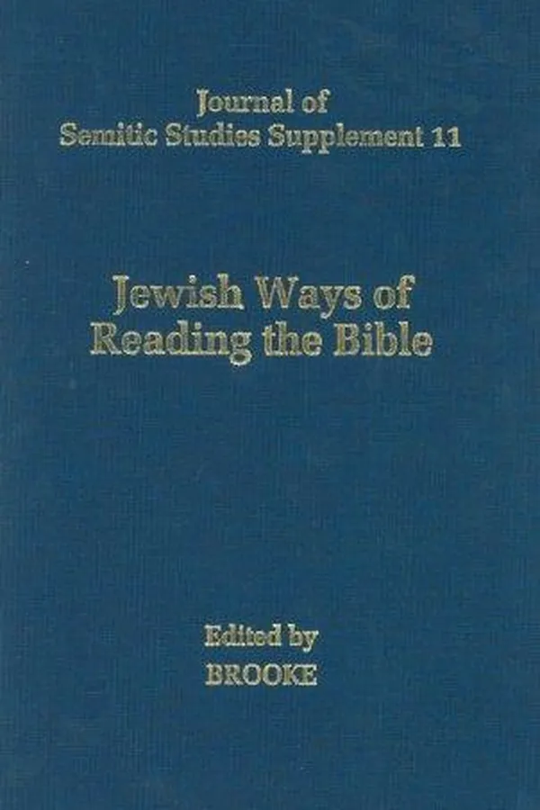 Capa de Jewish ways of reading the Bible