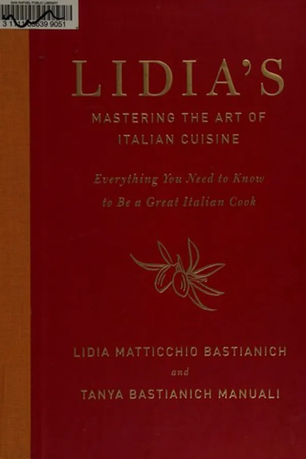 Capa de Lidia's mastering the art of Italian cuisine