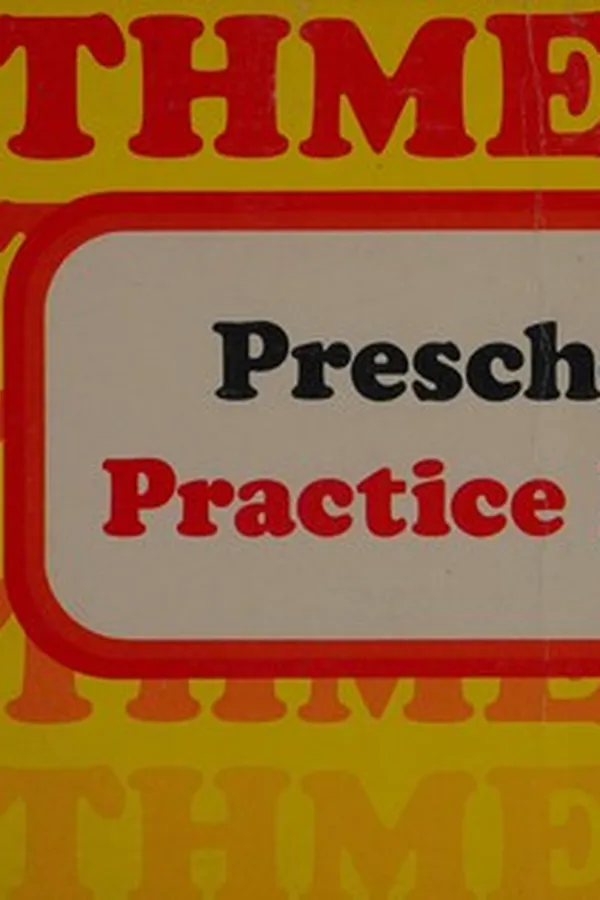 Capa de Preschool practice book