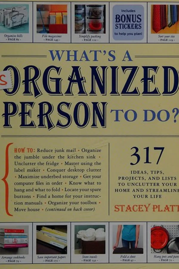 Capa de What's a disorganized person to do?