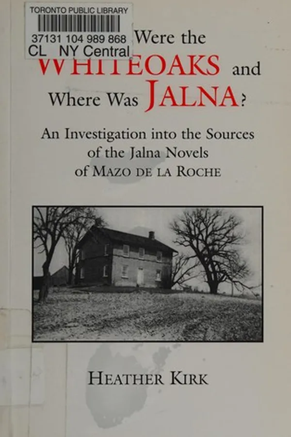 Capa de Who were the Whiteoaks and where was Jalna?