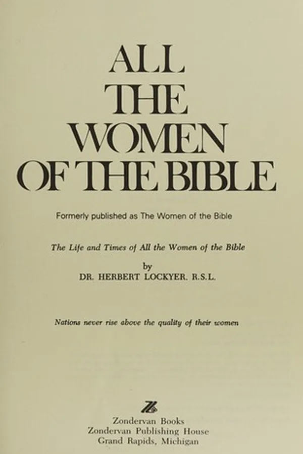 Capa de All the women of the Bible