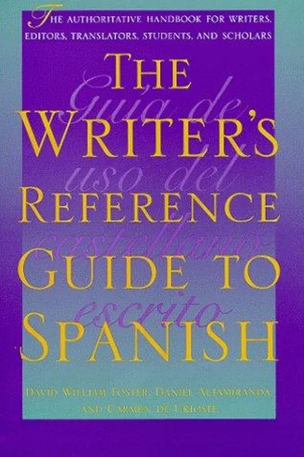 Capa de The writer's reference guide to Spanish