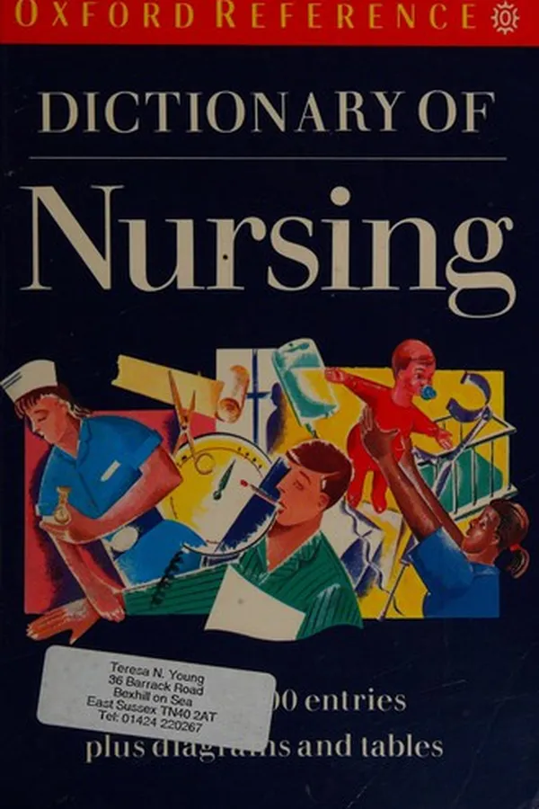 Capa de Dictionary of nursing