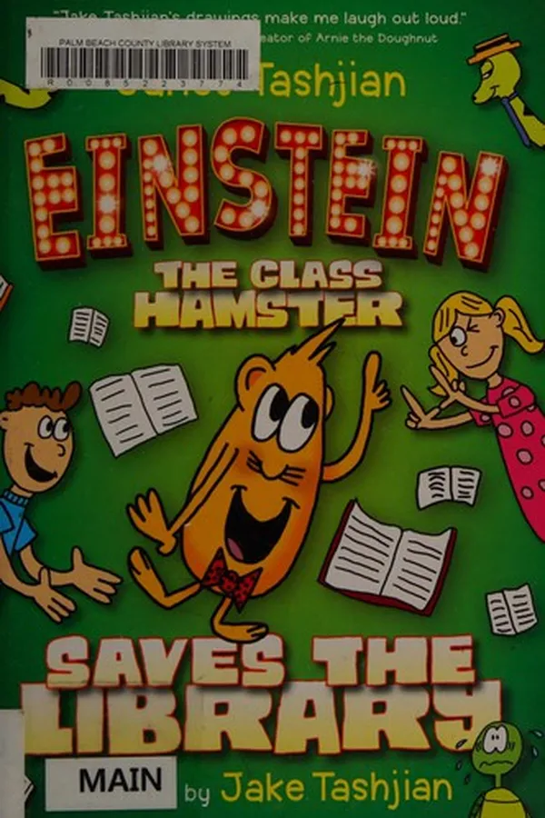 Capa de Einstein the class hamster saves the library