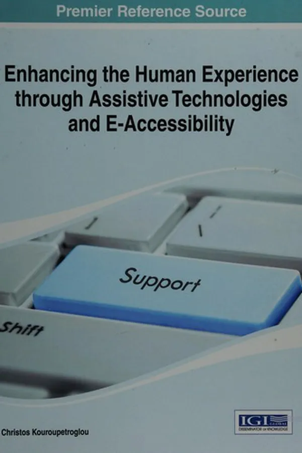 Capa de Enhancing the human experience through assistive technologies and e-accessibility