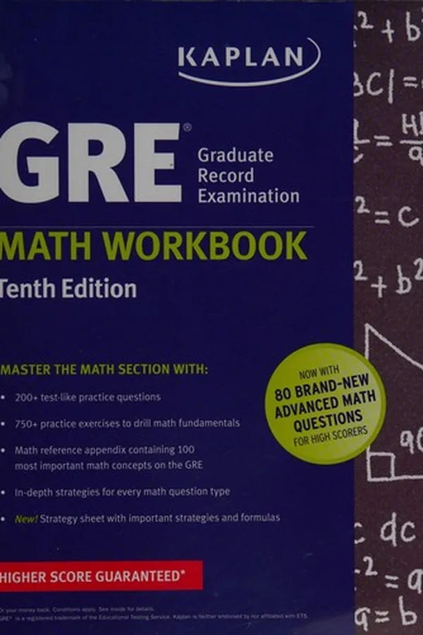 Cover of GRE math workbook