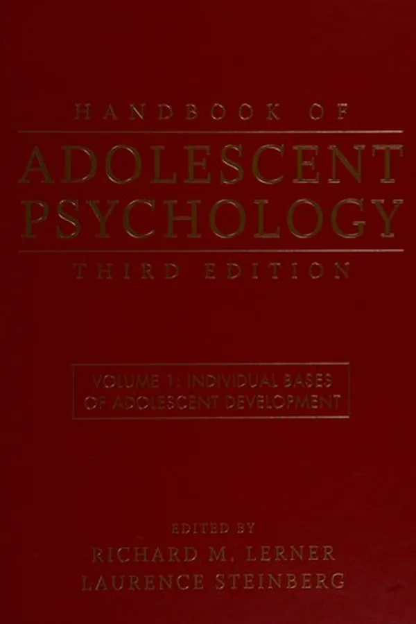 Capa de Handbook of adolescent psychology