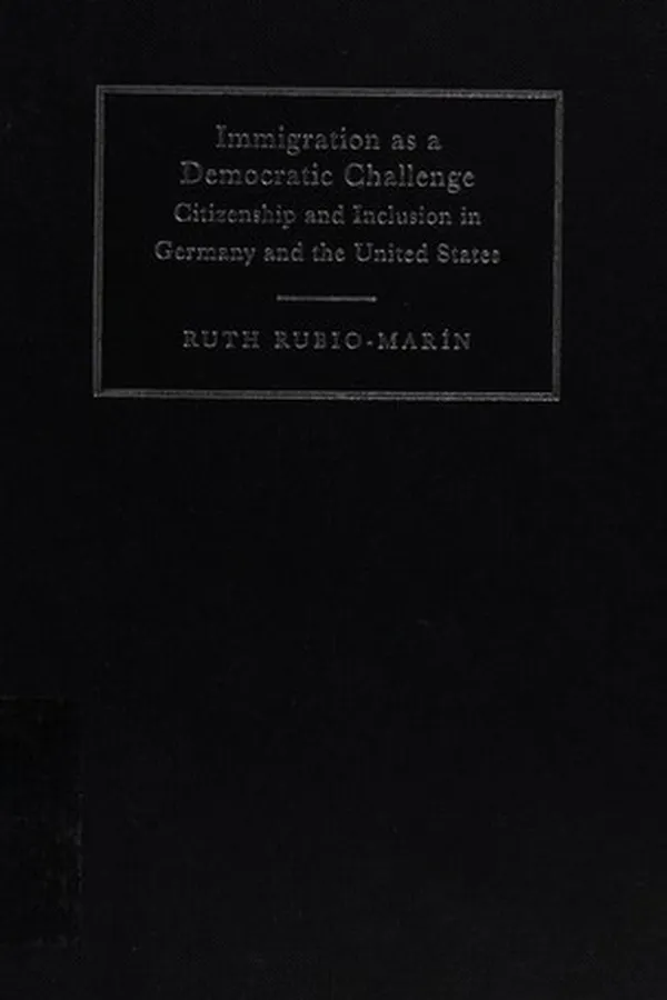Capa de Immigration as a democratic challenge