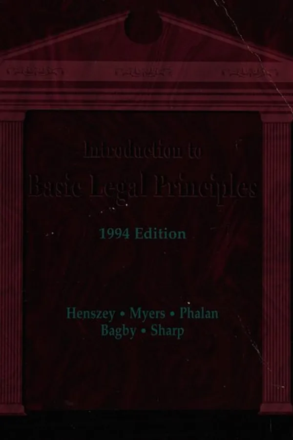 Capa de Introduction to basic legal principles