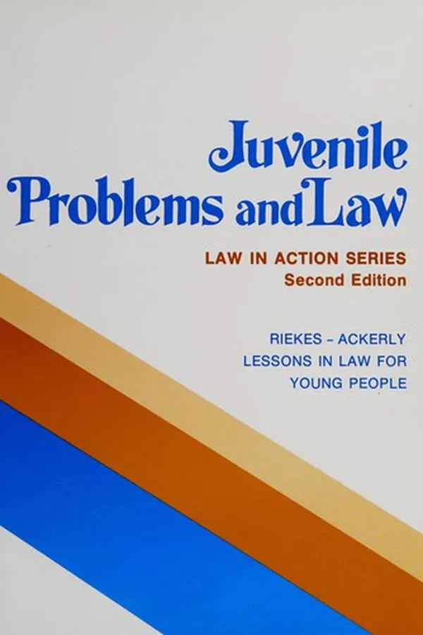 Capa de Juvenile problems and law