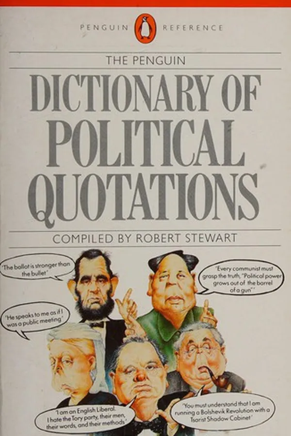 Capa de The Penguin dictionary of political quotations