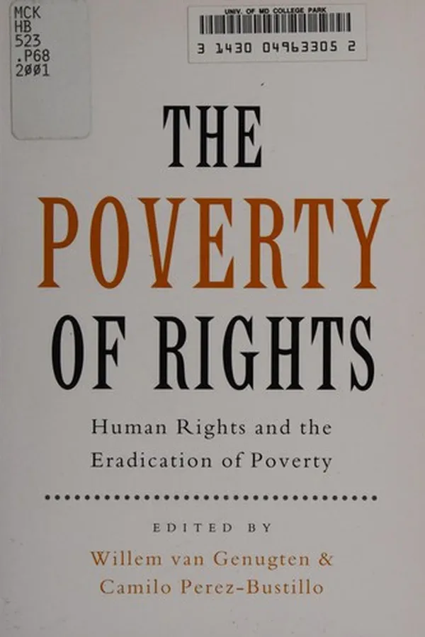Capa de The poverty of rights