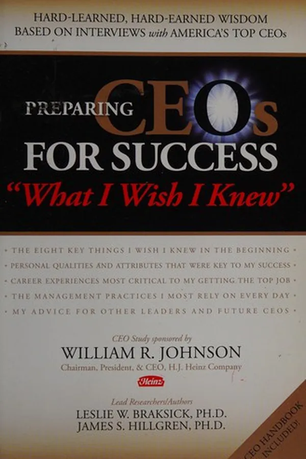 Capa de Preparing CEOs for success