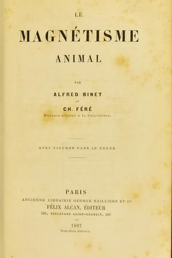 Capa de Le magnétisme animal