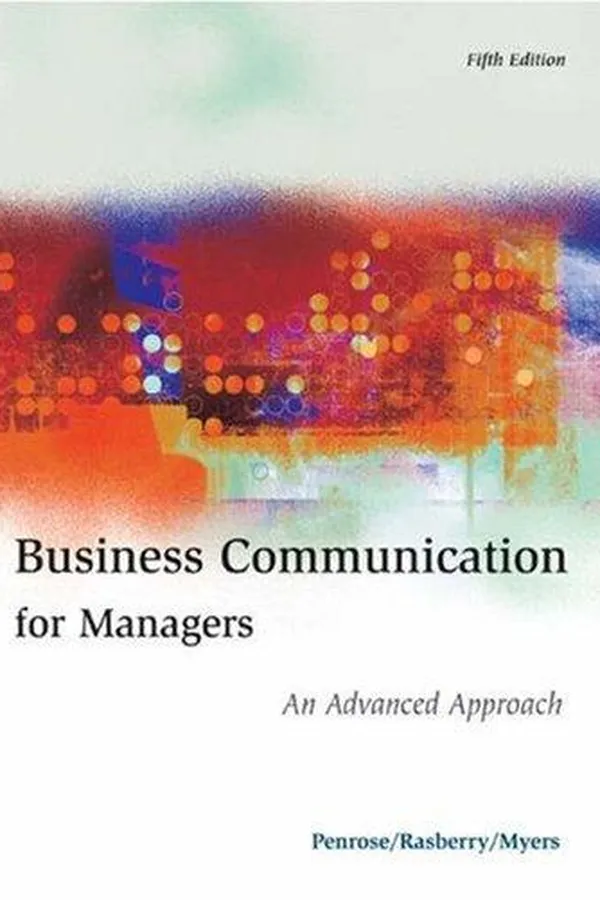 Cover of Business communication for managers
