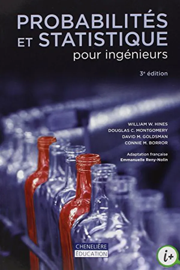 Capa de Probabilités et statistique pour ingénieurs, 3e édition