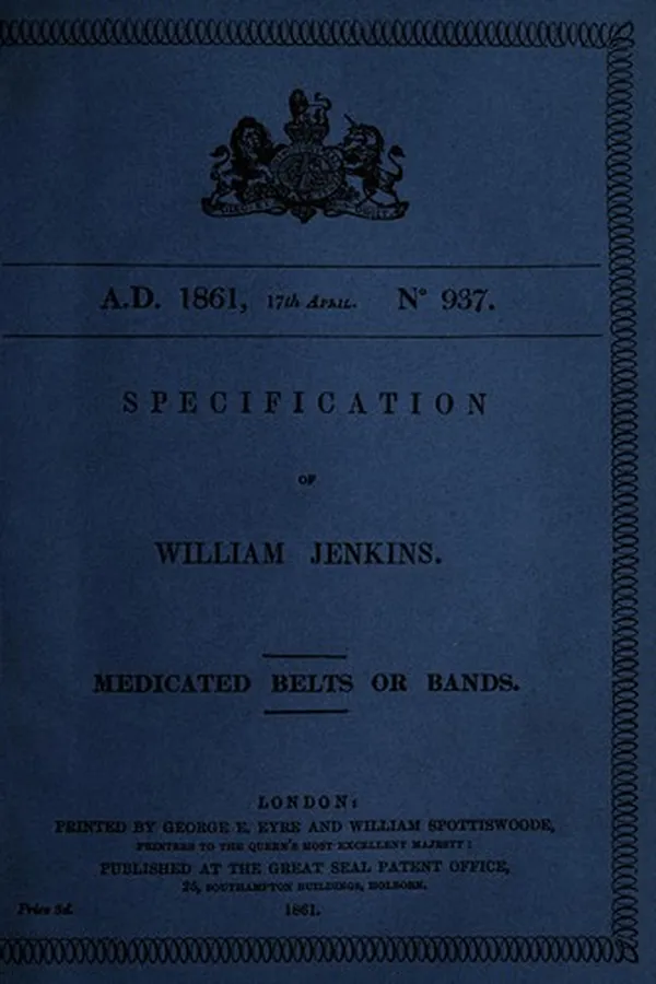 Capa de Specification of William Jenkins