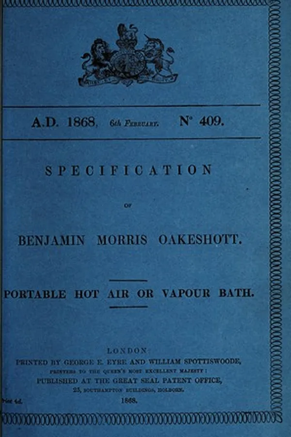 Capa de Specification of Benjamin Morris Oakeshott