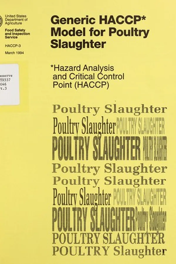 Capa de Generic HACCP model for poultry slaughter