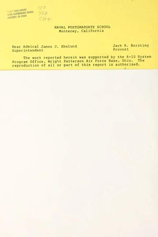 Capa de Combat damage assessment team A-10/GAU-8 low angle firings versus simulated Soviet tank company (Array 18) (Aerojet lot number AJD79A181-001) (30 August 1979)