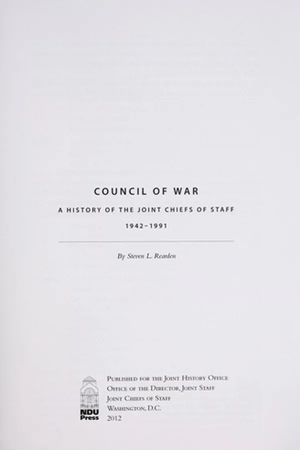 Capa de Council of war