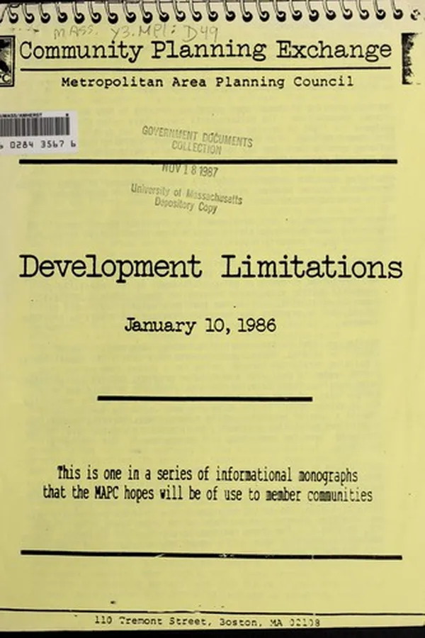 Capa de Development limitations