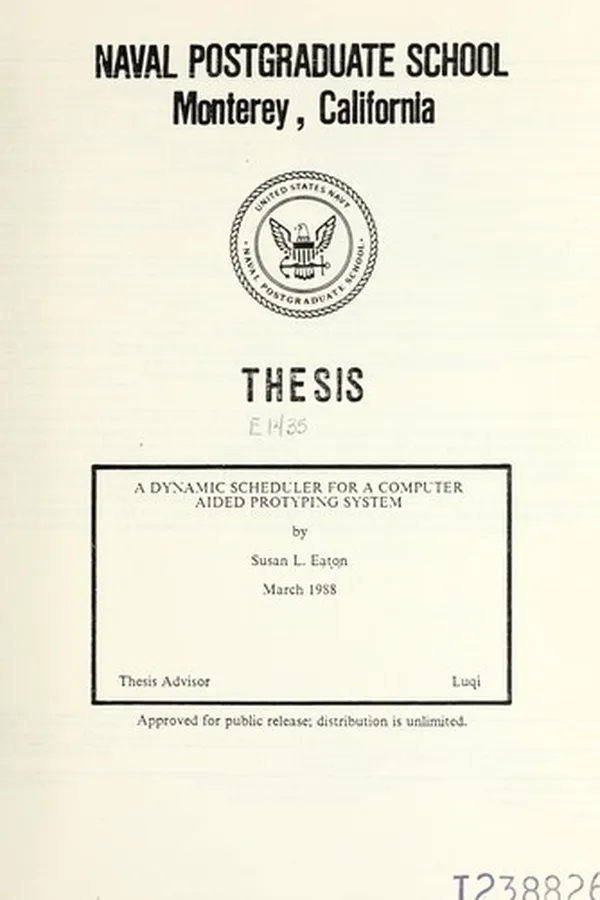 Cover of A dynamic scheduler for a computer aided prototyping system