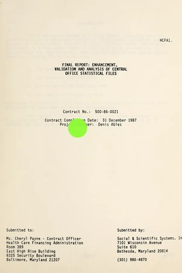 Capa de Final report