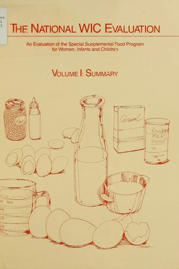 Capa de Evaluation of the Special Supplemental Food Program for Women, Infants, and Children (WIC)