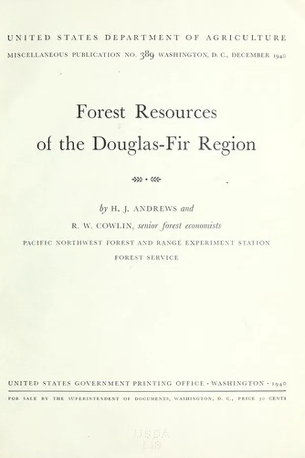 Capa de Forest resources of the Douglas-Fir region
