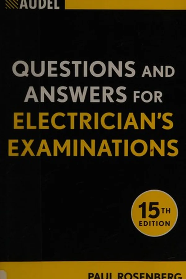 Capa de Audel questions and answers for electrician's examinations