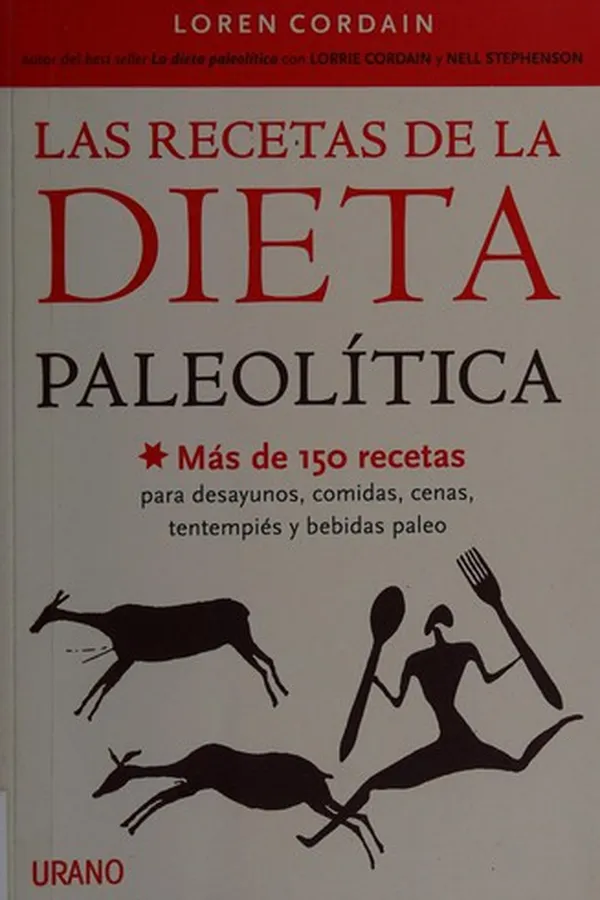 Capa de Las recetas de la dieta paleolitíca