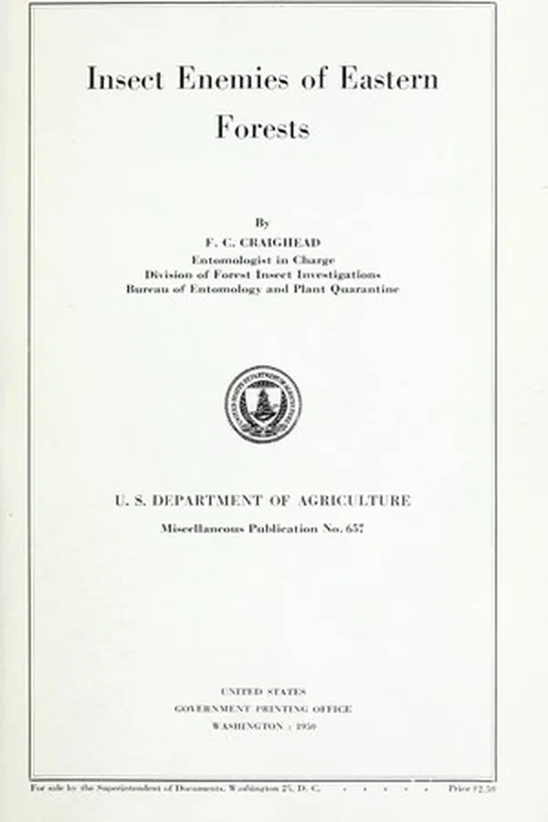 Capa de Insect enemies of eastern forests