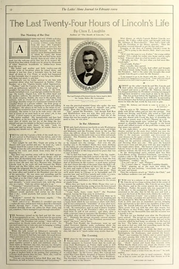 Capa de The last twenty-four hours of Lincoln's life