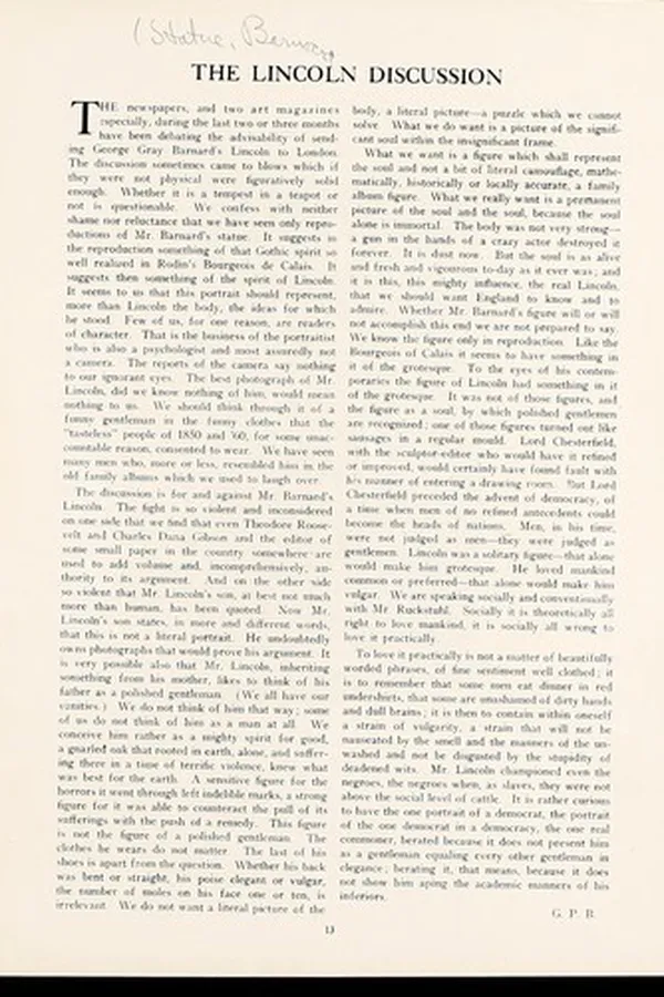 Capa de The Lincoln discussion