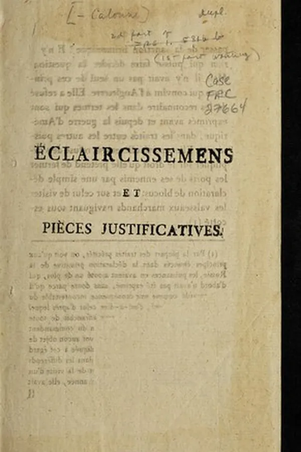 Capa de Requete au au [sic] roi