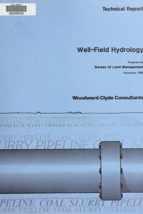 Capa de Well-field hydrology technical report
