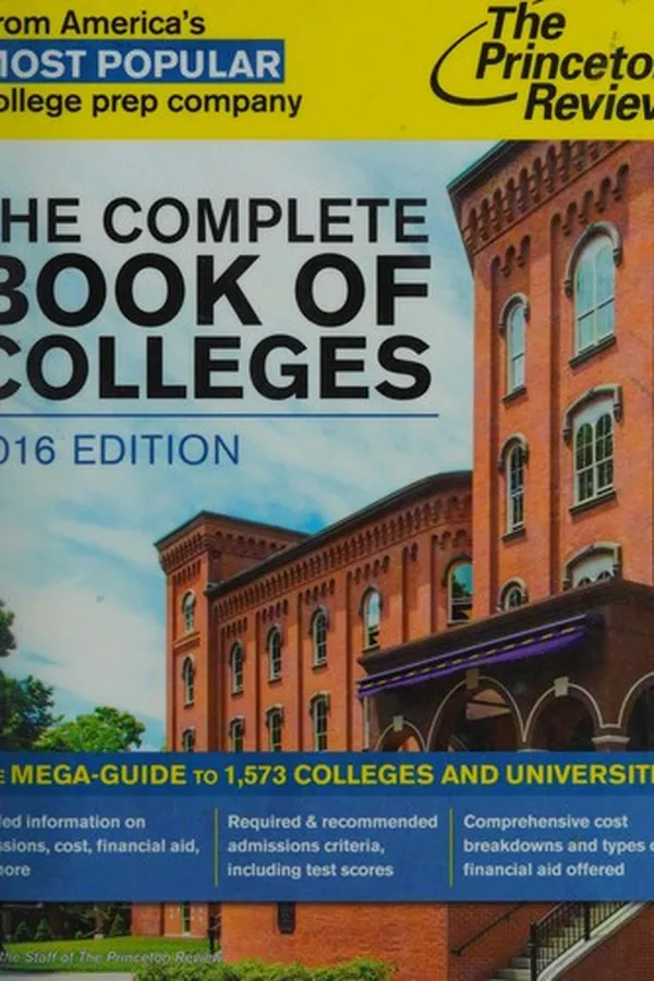 Capa de The complete book of colleges 2016