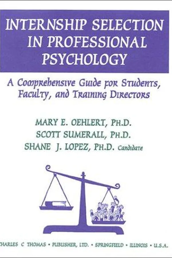 Capa de Internship selection in professional psychology