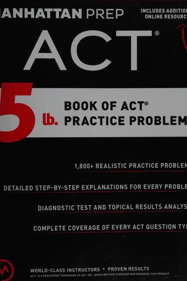 Capa de 5 lb. book of ACT practice problems