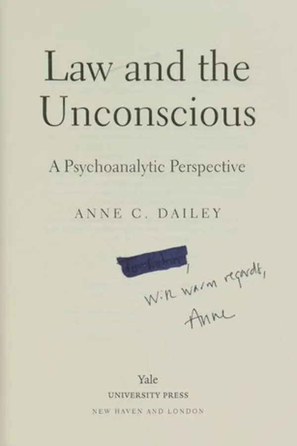 Capa de Law and the Unconscious