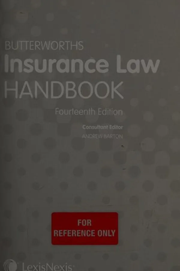 Capa de Butterworths Insurance Law Handbook