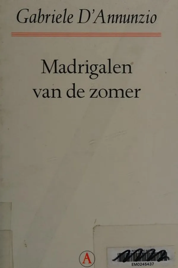 Capa de Madrigalen van de zomer