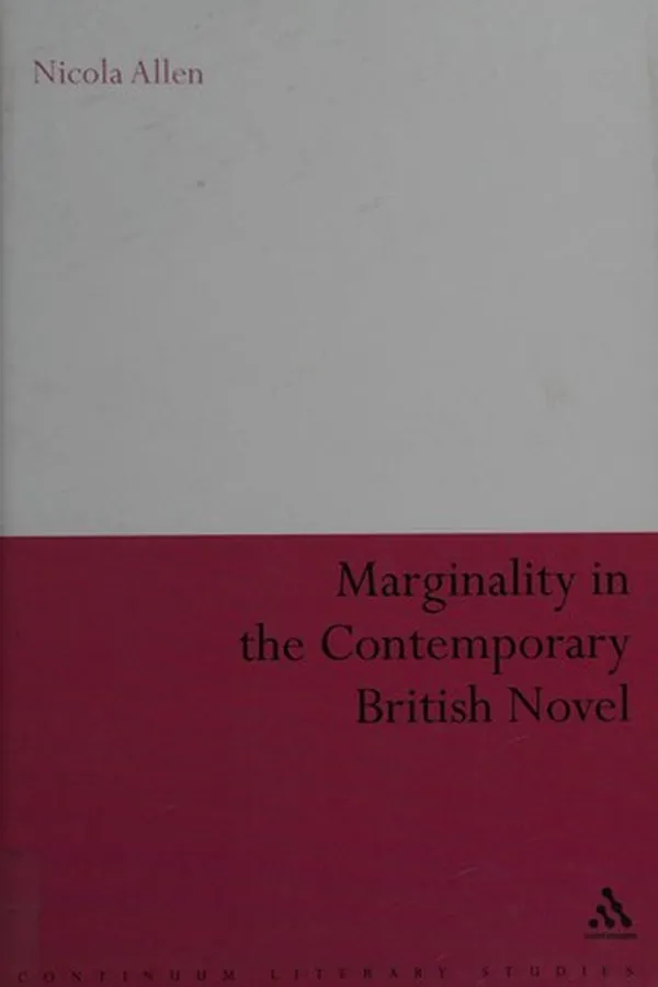 Capa de Marginality in the contemporary British novel