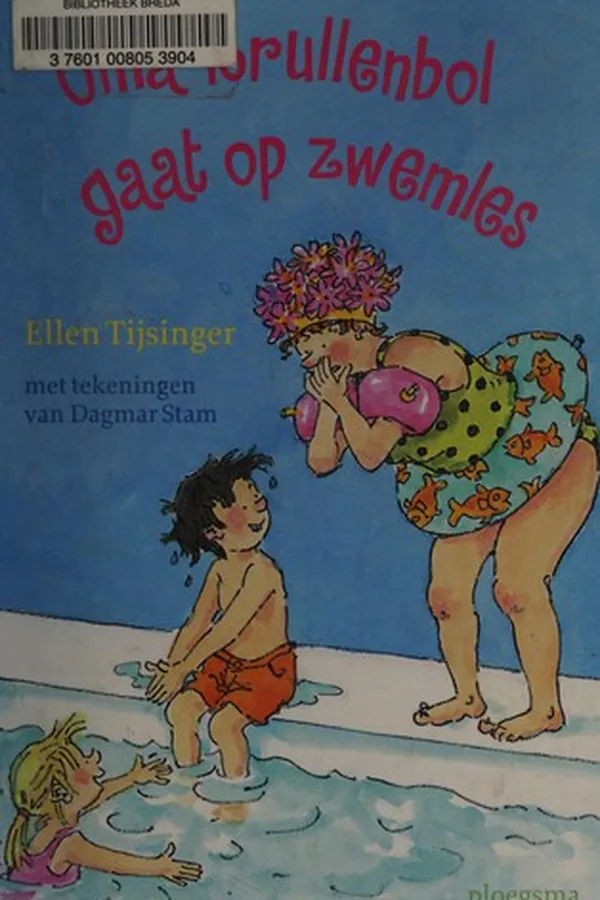 Capa de Oma Krullenbol gaat op zwemles