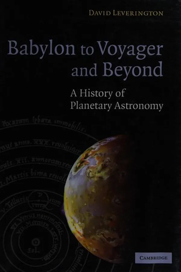 Capa de BABYLON TO VOYAGER AND BEYOND: A HISTORY OF PLANETARY ASTRONOMY